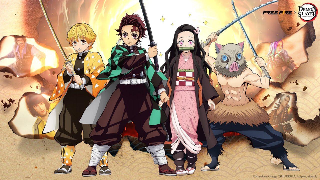 Free Fire x Demon Slayer: Kimetsu no Yaiba - Colaboração especial chega em  setembro