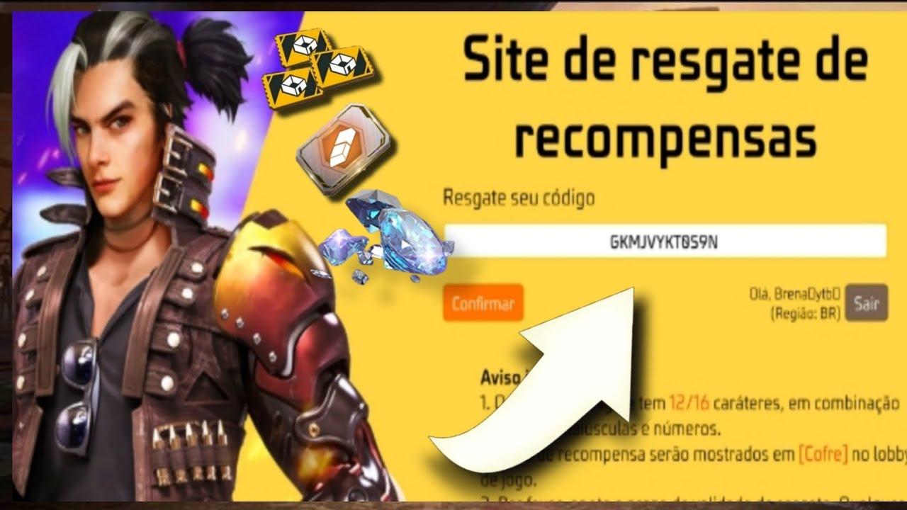 Resgatar codiguin no site rewardff Garena Free Fire - Free Fire Dicas