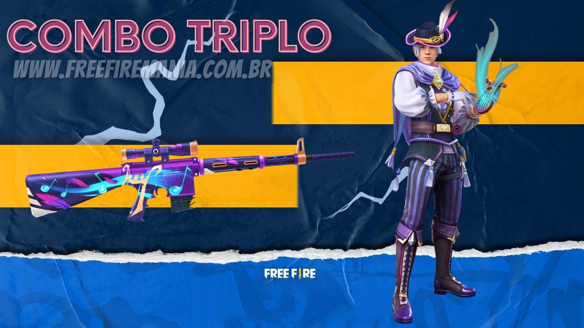 Conjunto Bardo do Vale e Atiradeira do Vale; Combo Triplo está de volta ao Free Fire