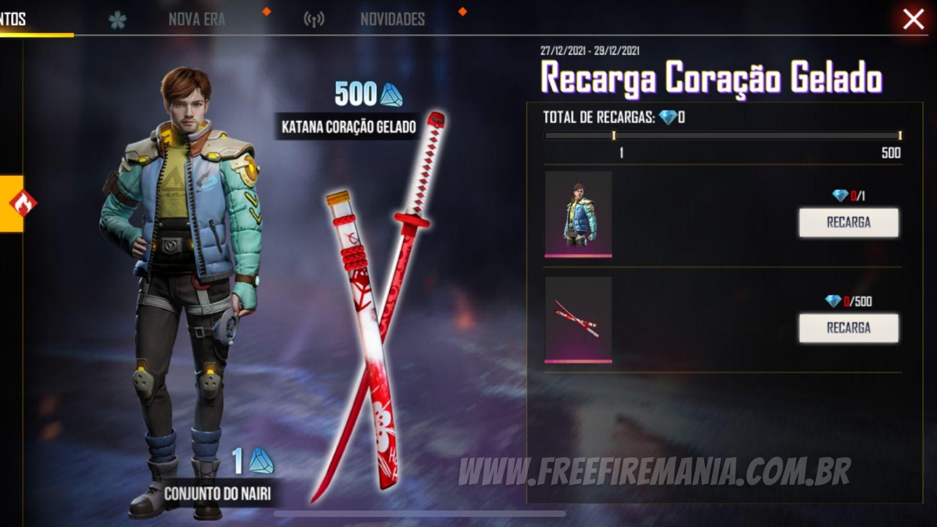 Conjunto Nairi chega ao Free Fire por apenas 1 diamante; saiba como obter