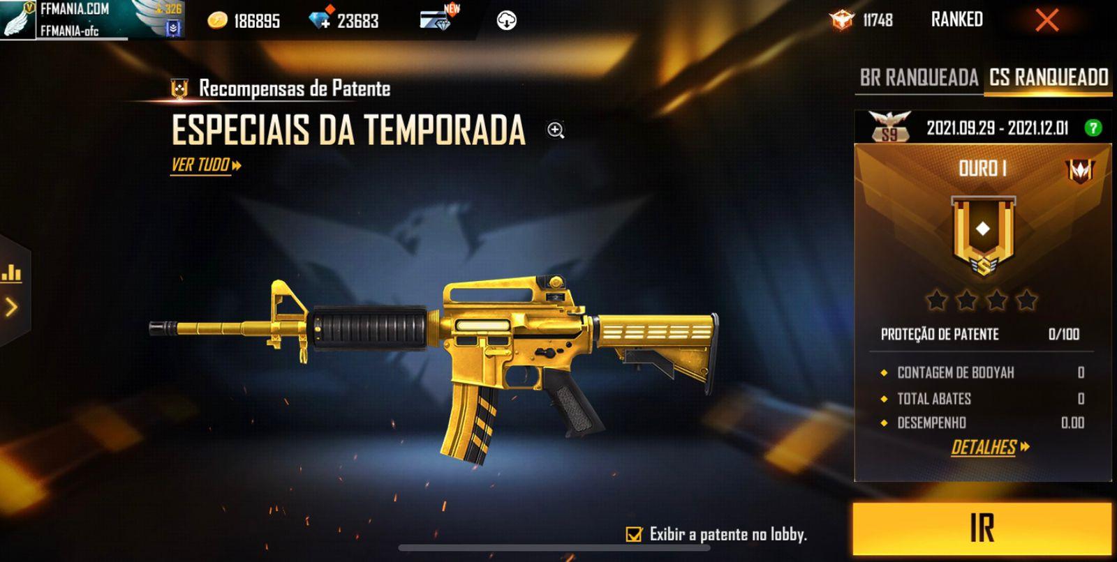 Garena Free Fire - Mandou bem nessa temporada de CS Ranqueado? Comenta aqui  embaixo qual foi o nível que você terminou!