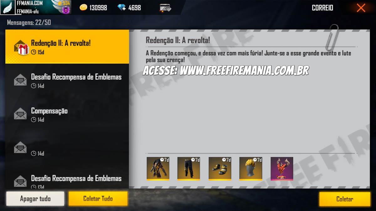 Free Fire: skin Fogo Faminto fica de graça no jogo; veja como pegar, free  fire