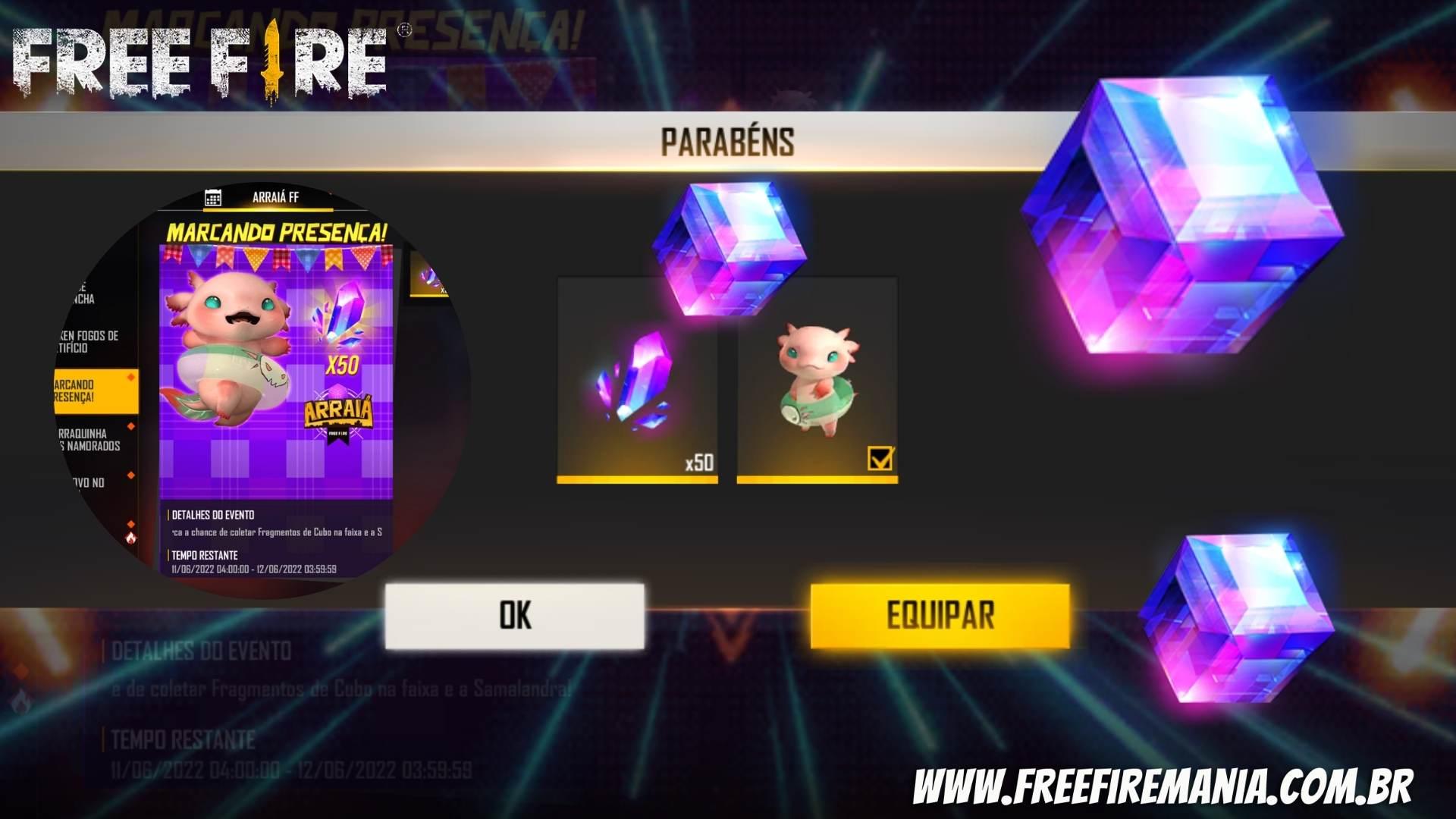 Chamar de Volta Free Fire: Garena oferece Cubo Mágico para