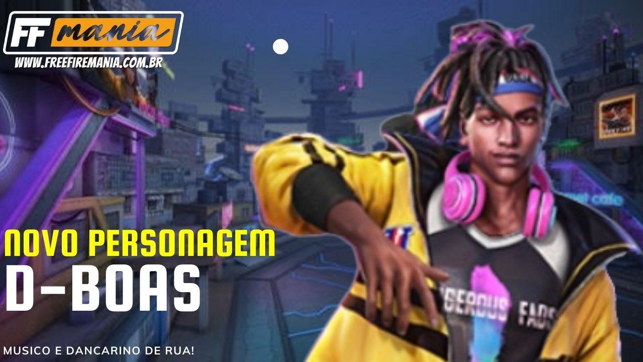 D-Bboas Free Fire: novo personagem negro é um músico e dançarino de rua, confira habilidade