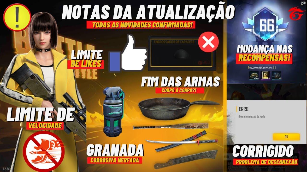 Data da próxima atualização Free Fire em 2023