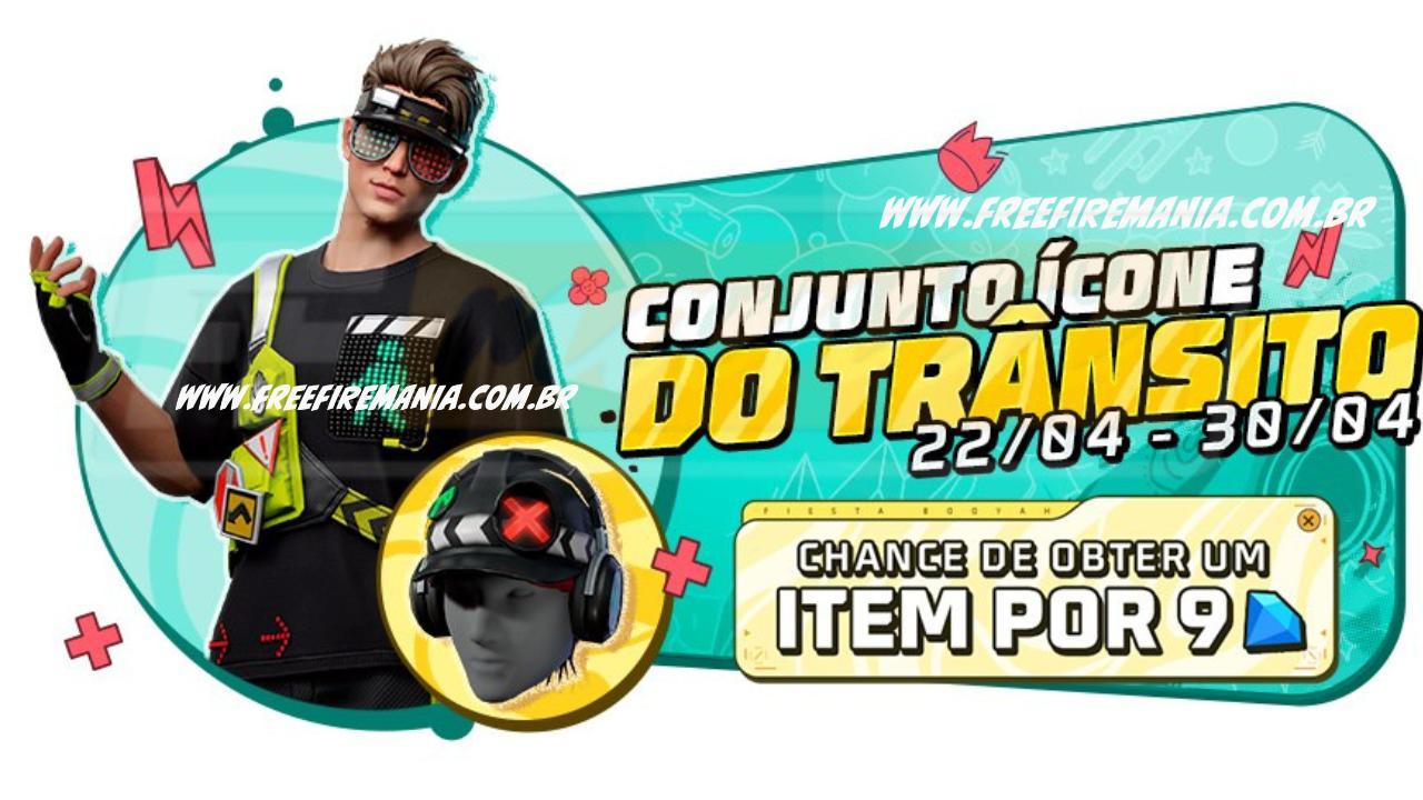 Desconto Maluco no Free Fire: Conheça o novo Conjunto ícone do Trânsito 