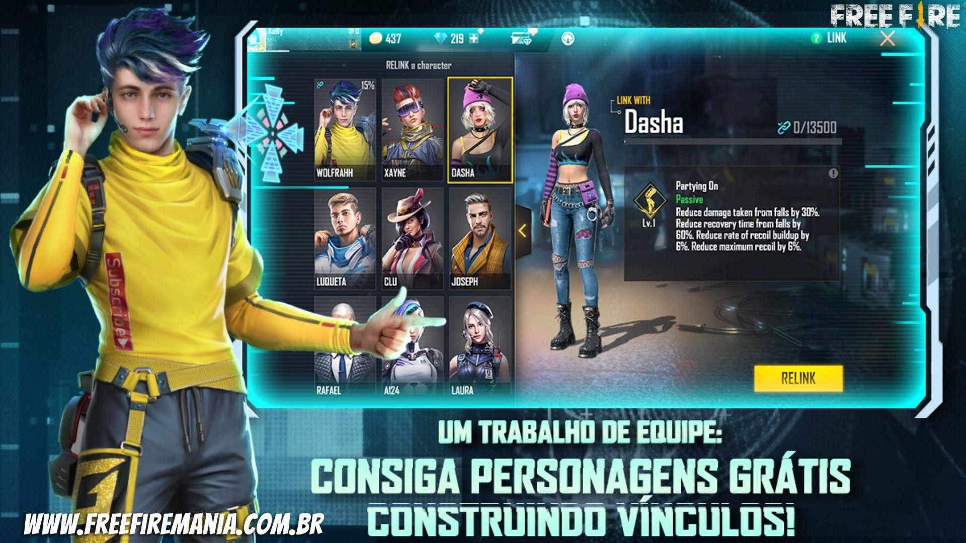 Los desarrolladores de Free Fire hablan sobre el nuevo sistema de personajes gratuitos