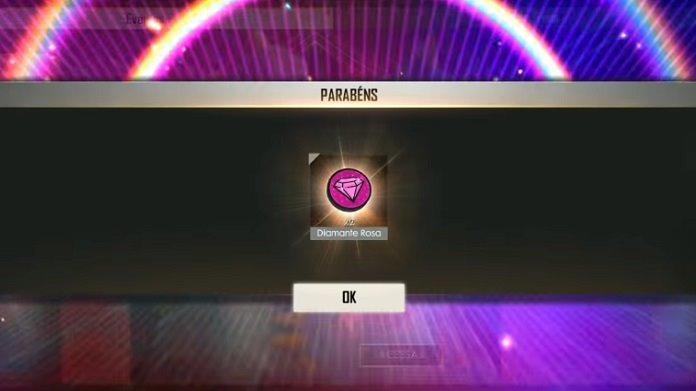 Novo Diamante Rosa no Free Fire