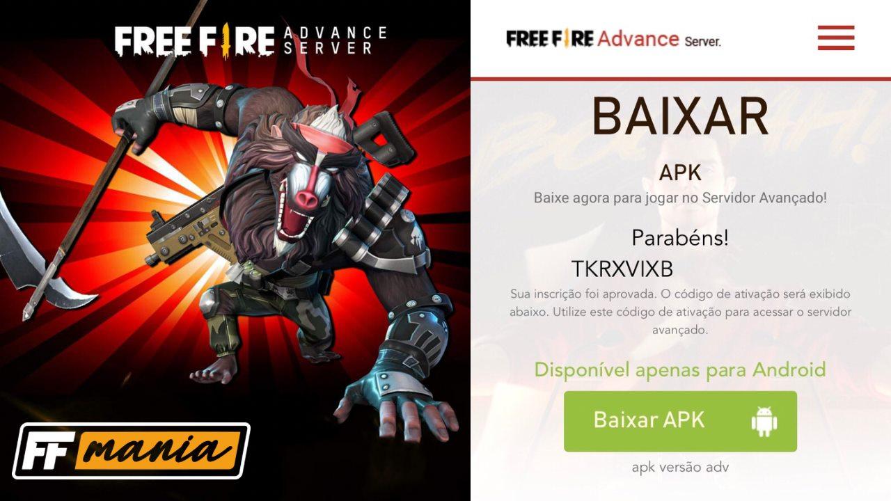 Free Fire Advance Server Code Download