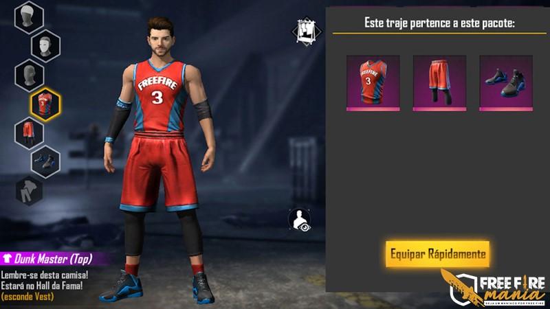 Dunk Master: pacote com a skin estará de volta GRÁTIS ao Free Fire