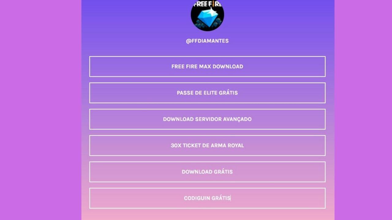 Dx FF Club Free Fire: site com promessa de diamantes é a nova fraude da internet