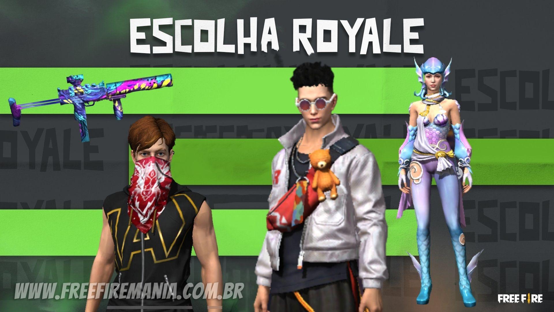 Escolha Royale Free Fire traz conjunto Dripado: como obter, data de término e mais detalhes