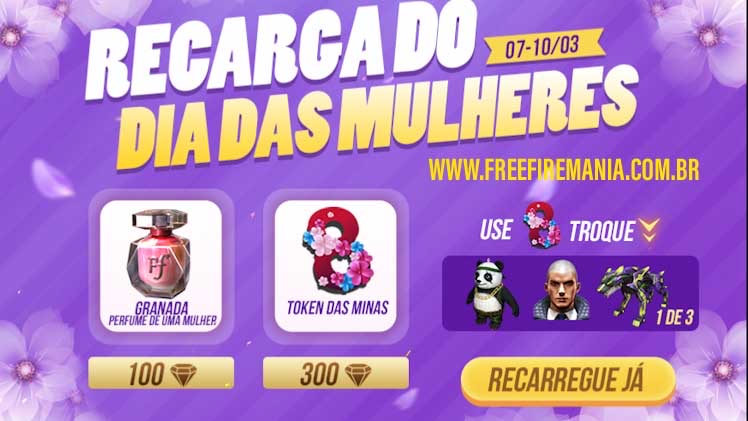 Evento de Recarga do dia das mulheres