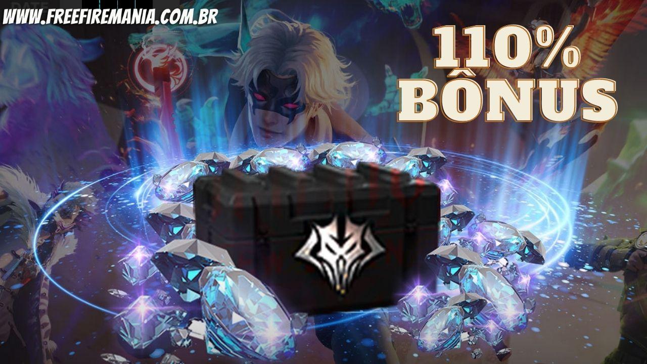 Evento de Recarga Free Fire: promoção dá bônus de 110% em diamantes, veja  como ganhar