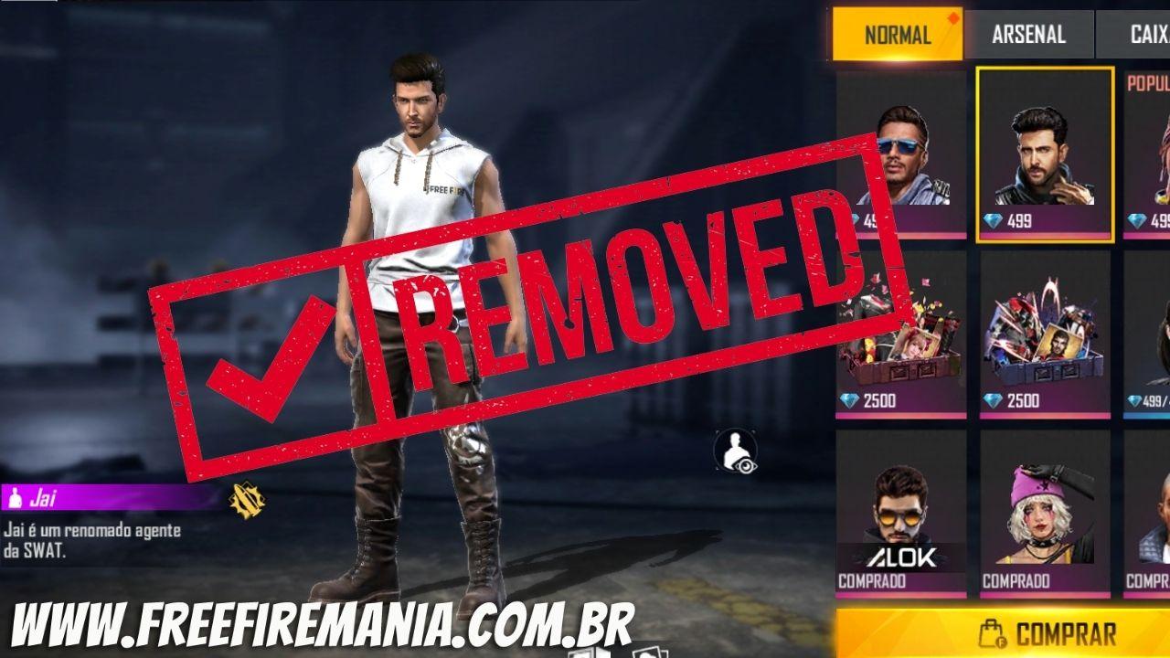 EXCLUSIVO: Personagem Jai será removido do Free Fire e jogadores tem até dia 31 para comprá-lo