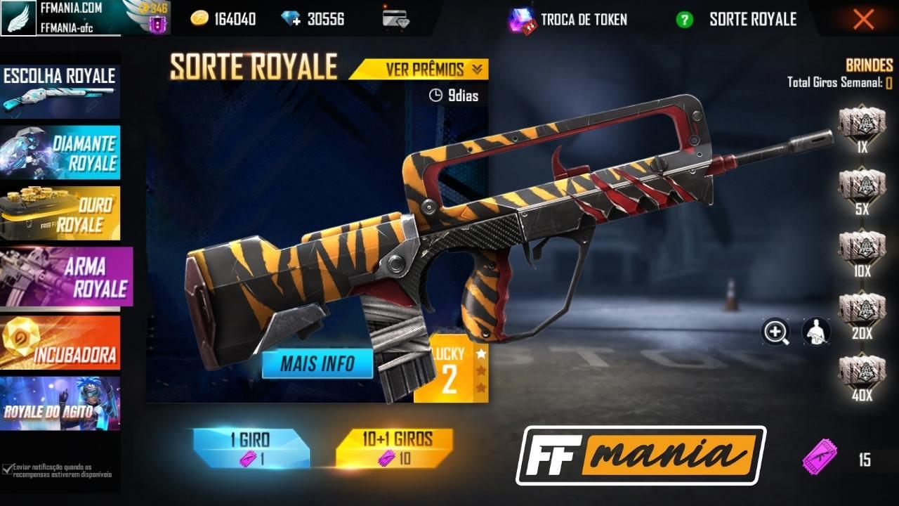 FAMAS Instinto Selvagem é o próximo Arma Royale do Free Fire