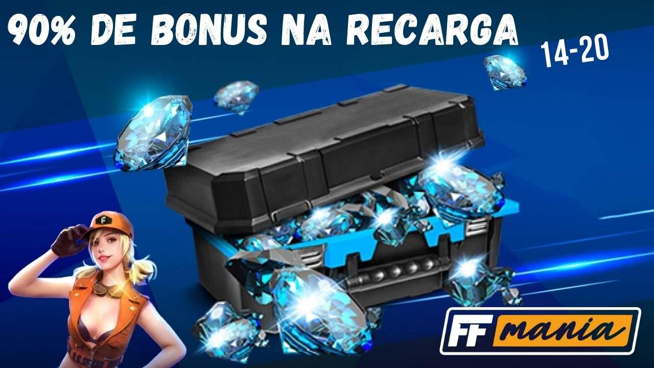 COMO RECARREGAR DIAMANTE NO FREE FIRE - GANHAR BÔNUS 90% NO RECARGA JOGO FREE  FIRE 