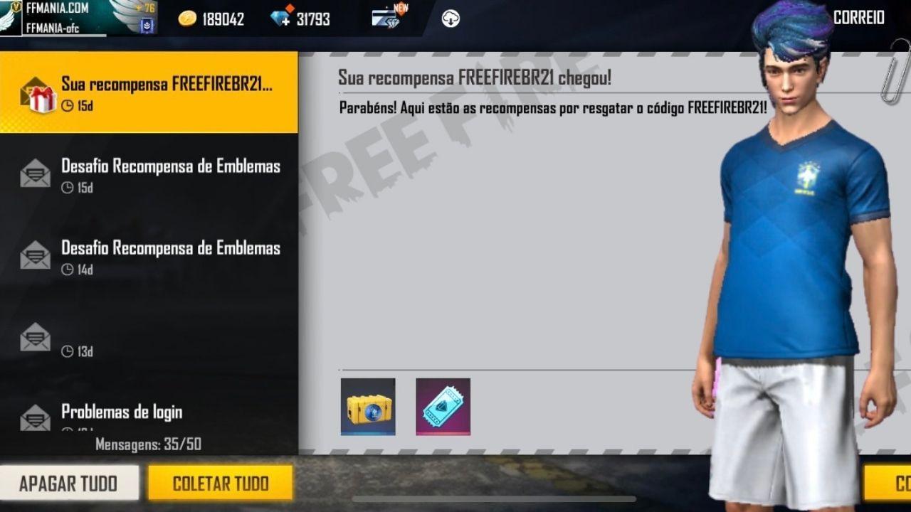 Free Fire - Códigos Setembro 2021 - Obtém itens e recompensas grátis