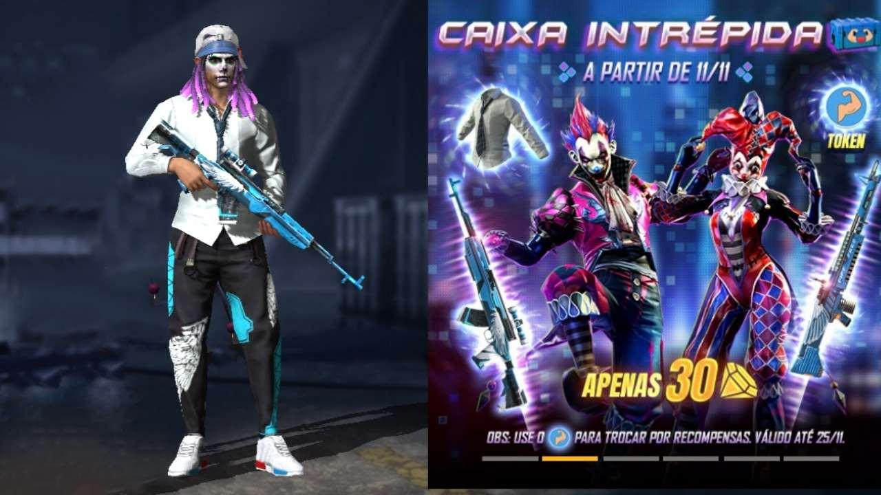 Free Fire: Caixa Intrépida traz skin Angelical e itens raros