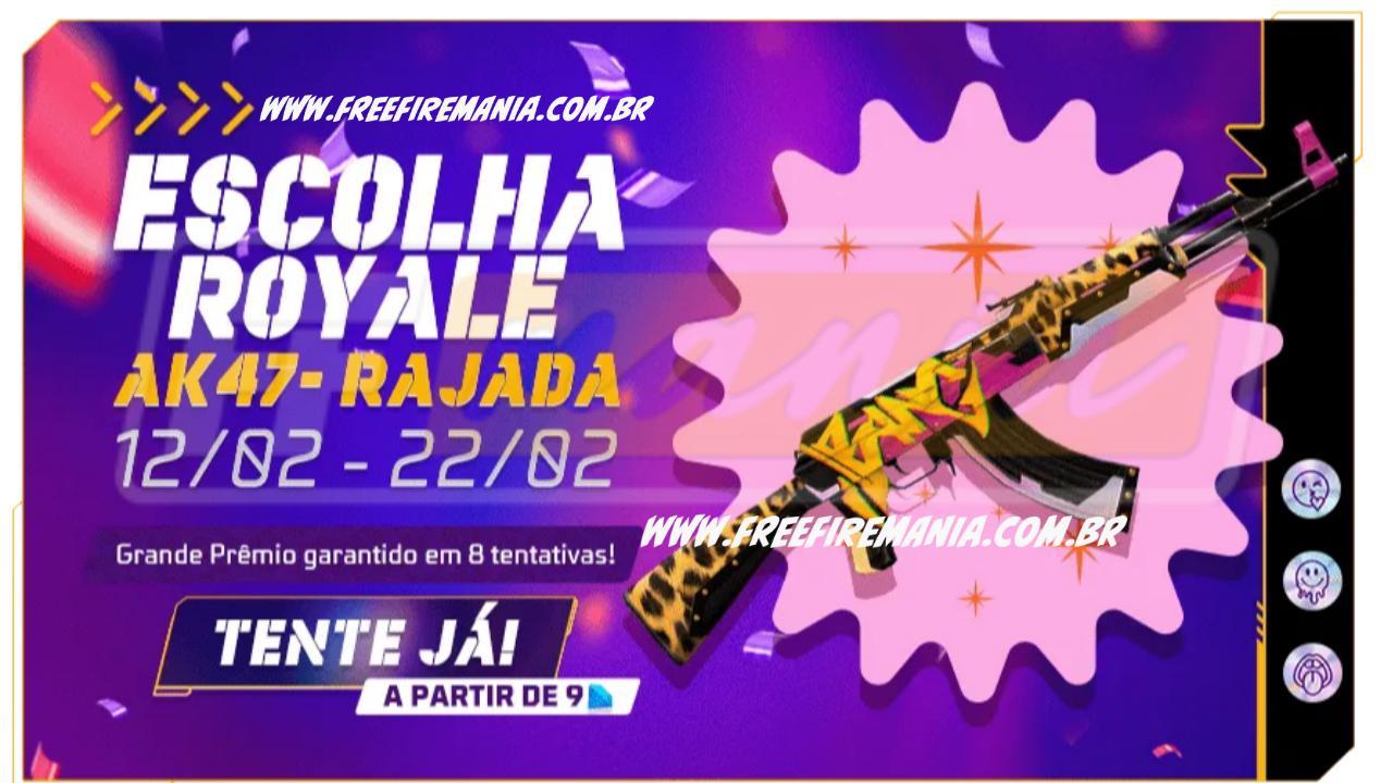 Free Fire: como conseguir AK47 - Rajada no Escolha Royale