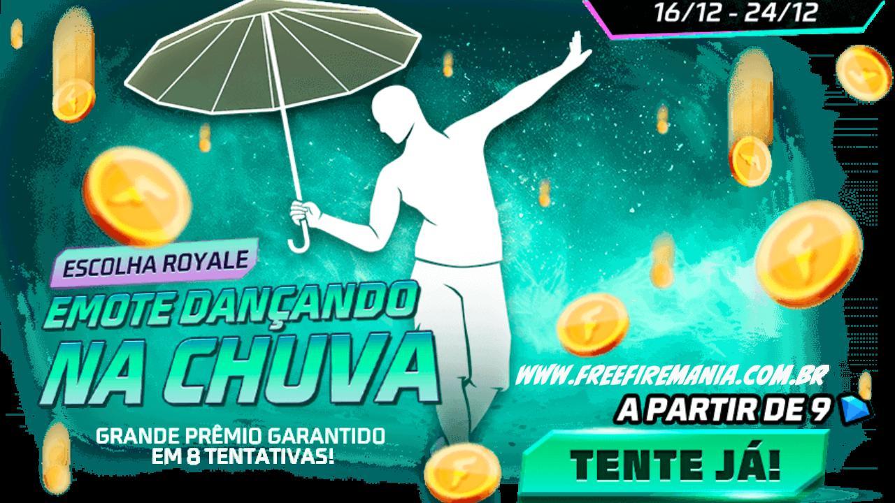 Free Fire: como conseguir Emote Dançando na Chuva no Escolha Royale