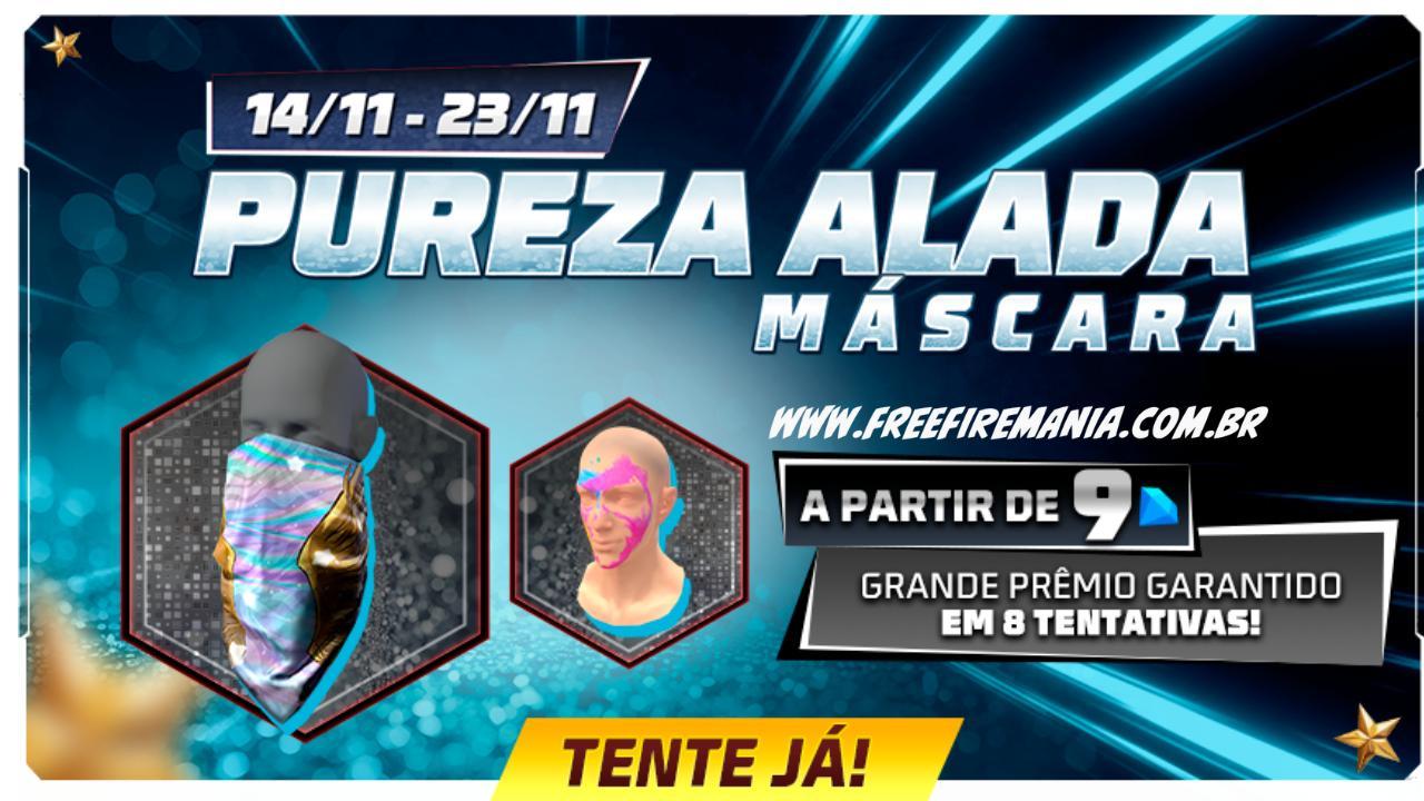 Free Fire: como conseguir Máscara Pureza Alada no Escolha Royale