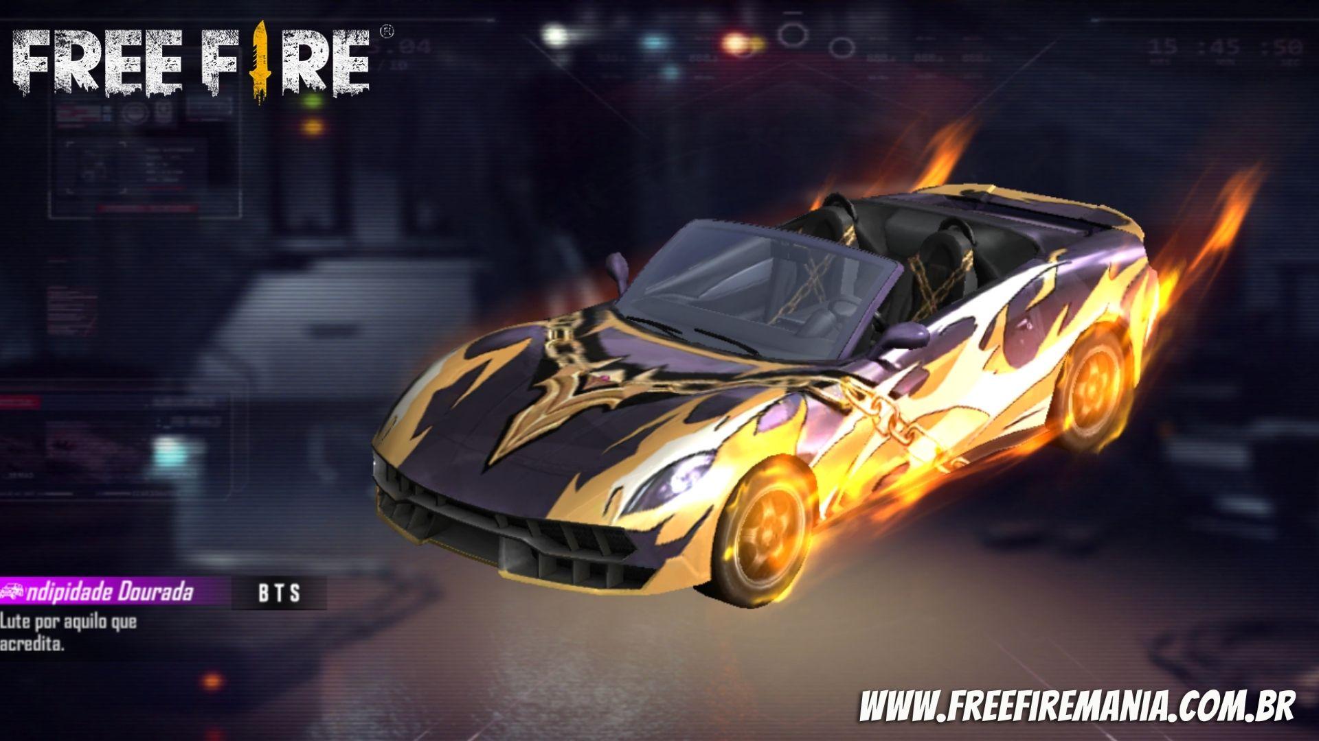 Free Fire: como conseguir o Carro Esportivo do BTS grátis