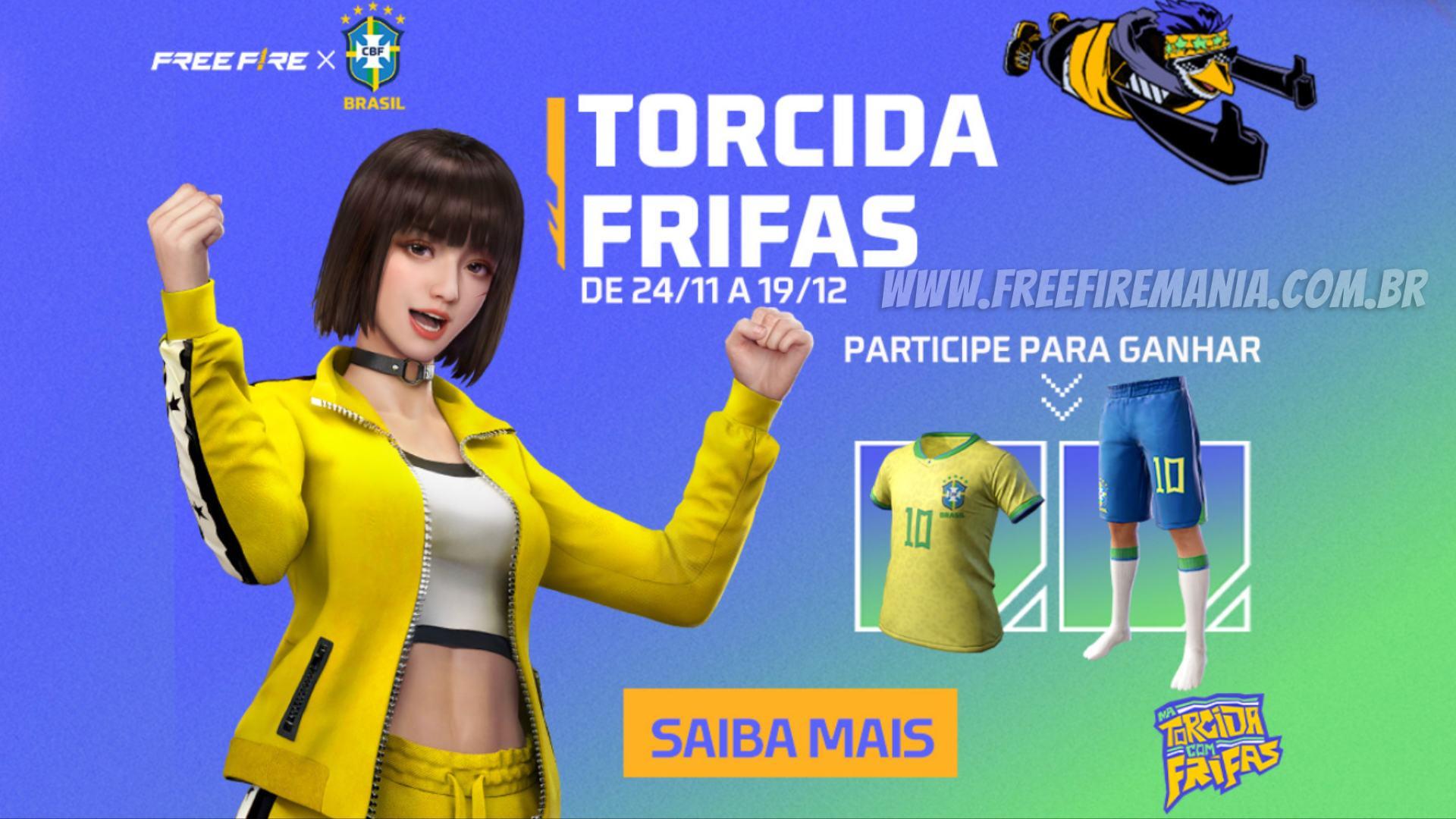 Free Fire e Copa do Mundo: Camisa da seleção, parceria com Luva de