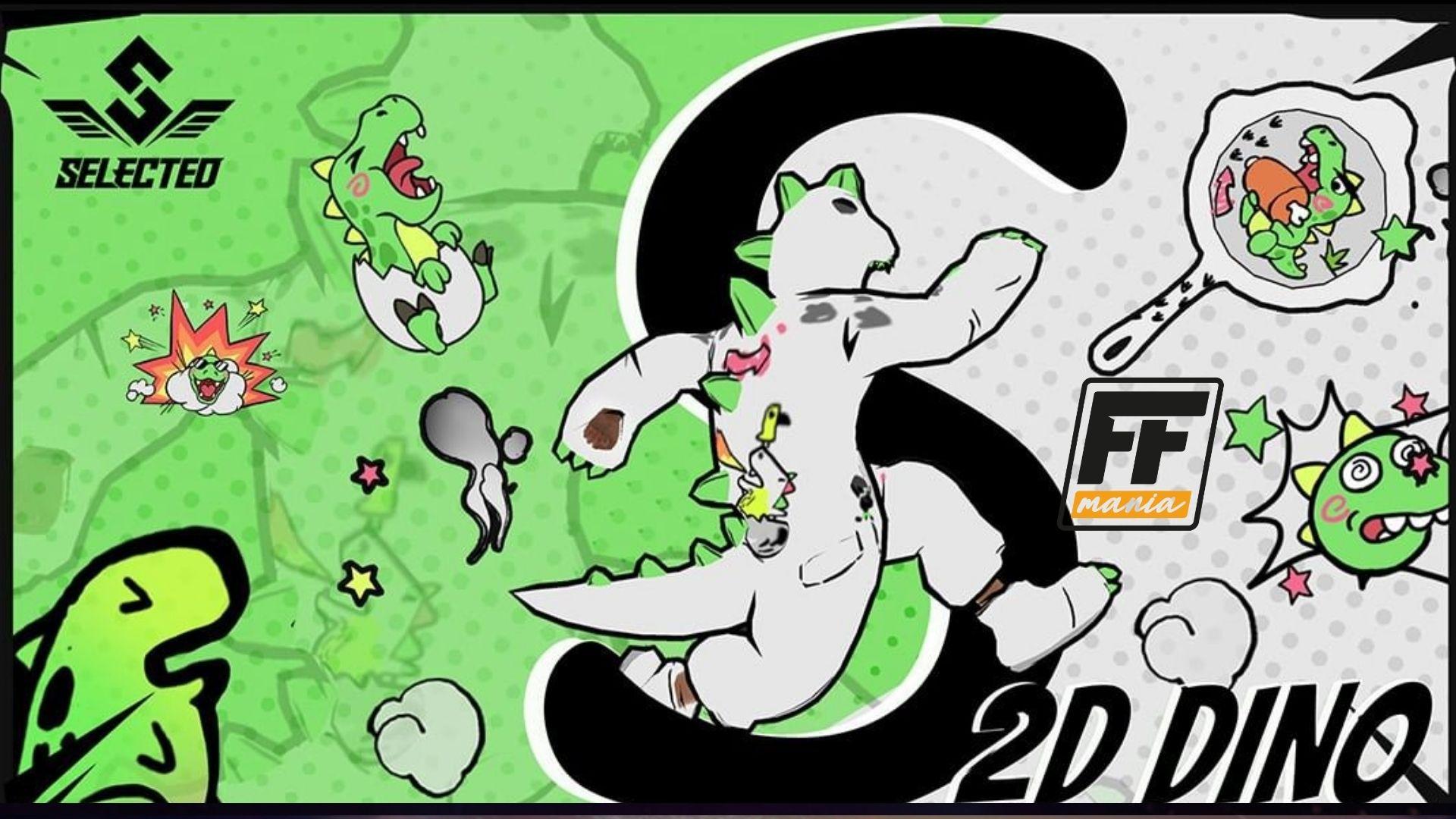 Free Fire: Dino 2D é mais especial do que outros pacotes Dinos