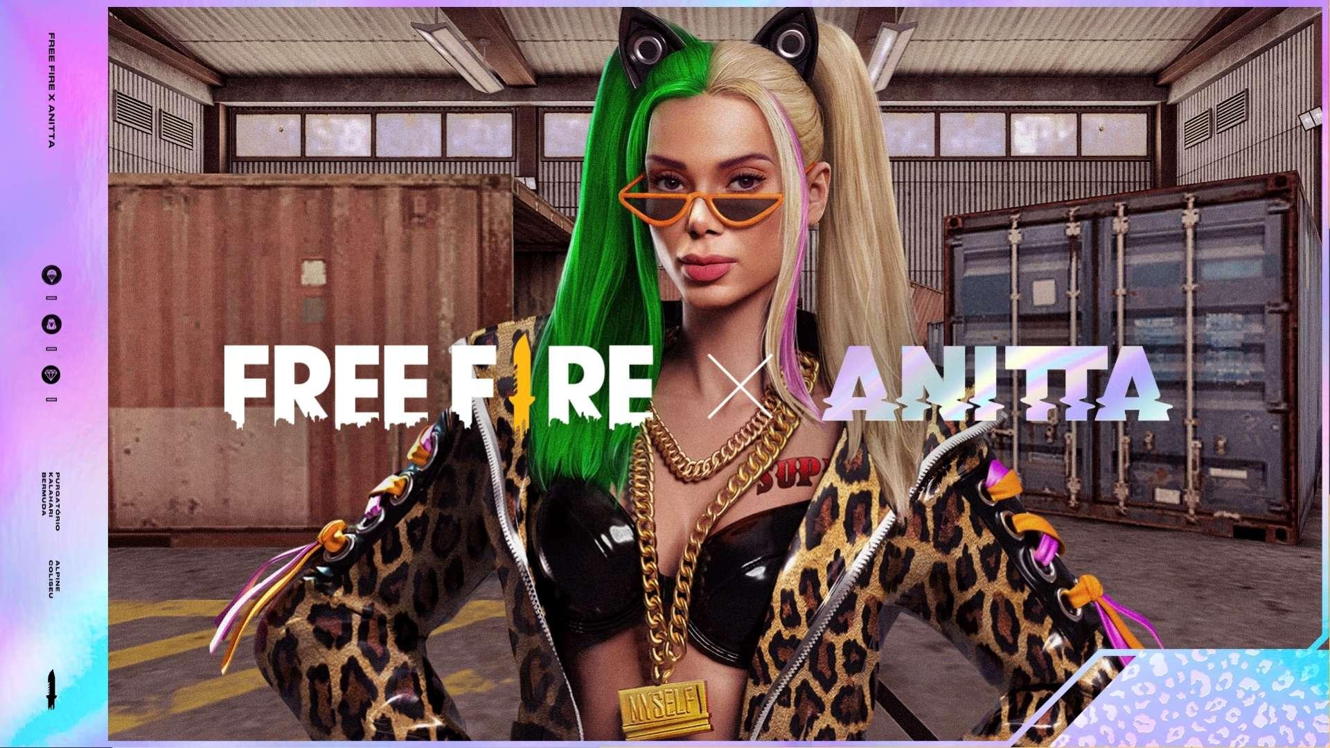 Free Fire e Anitta anunciam colaboração dentro do jogo