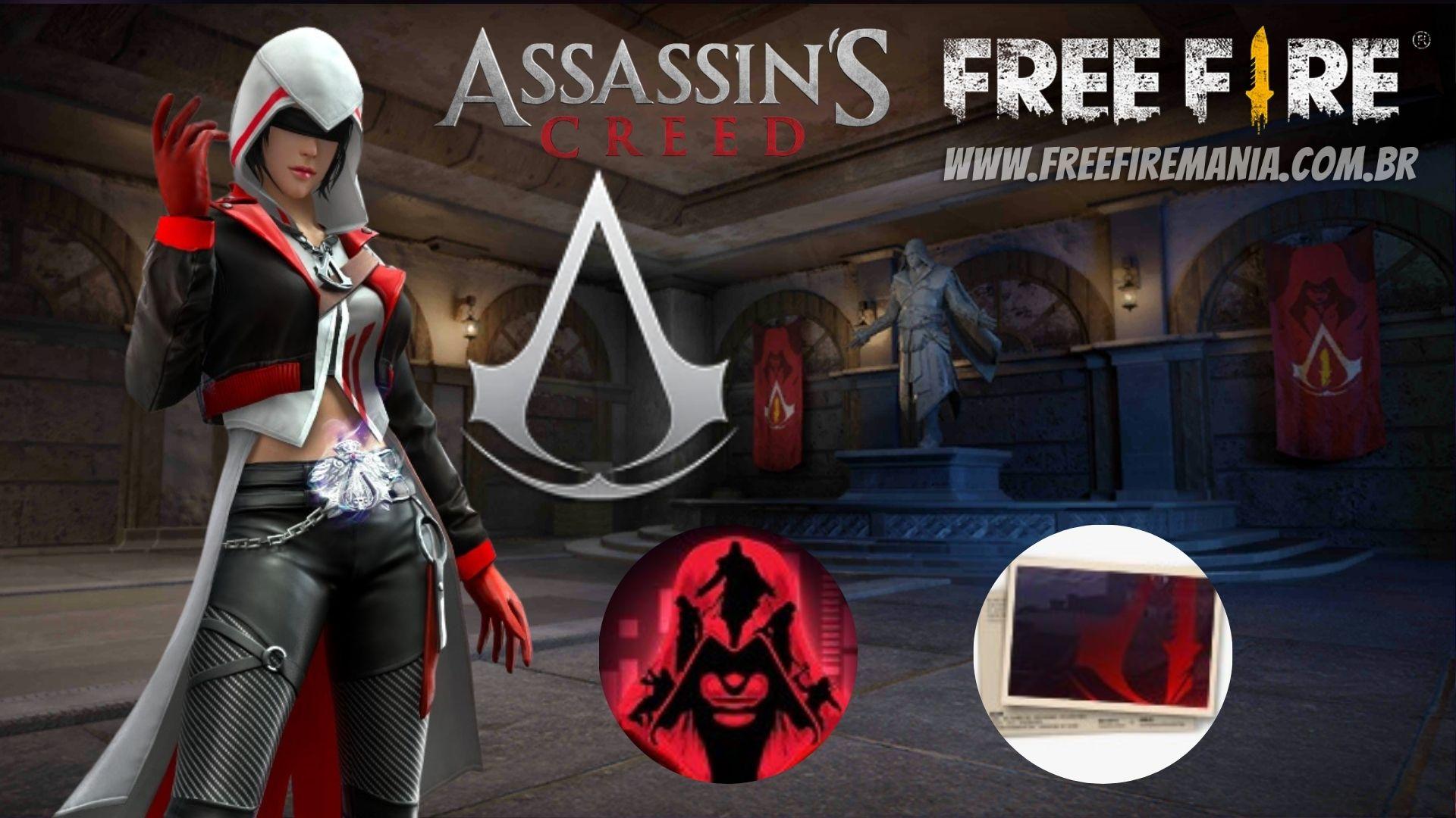 Free Fire: truque permite abrir porta da Torre Assassin's Creed