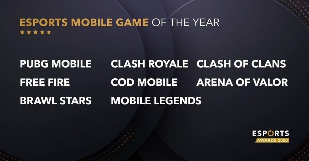 Free Fire is nominated as game of the year at the Esports Awards