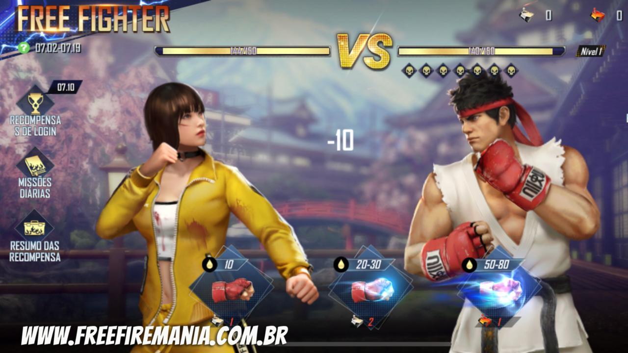 Free Fire and Street Fighter: How to get White and Red Control token to punch in the event