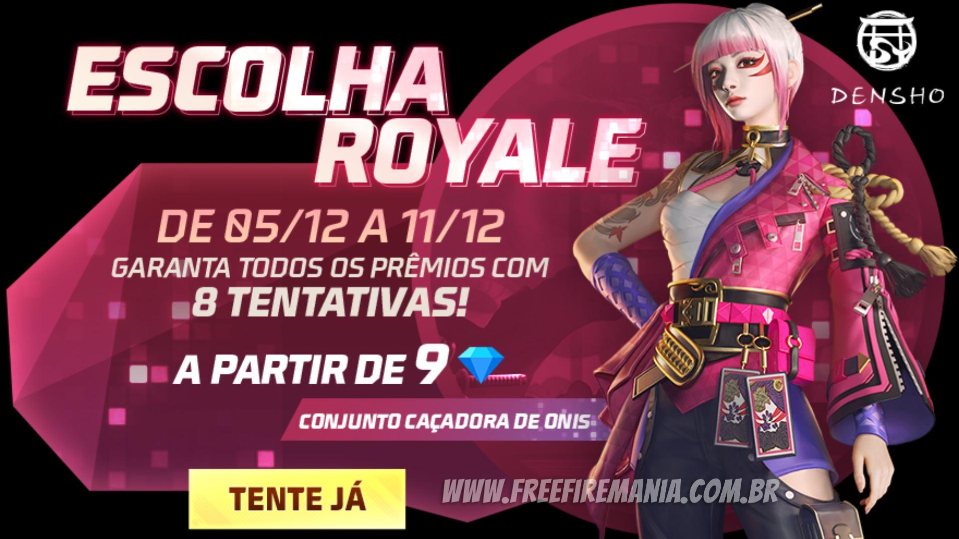 Free Fire Escolha Royale: skin Caçadora de Onis chega nesta segunda (5)