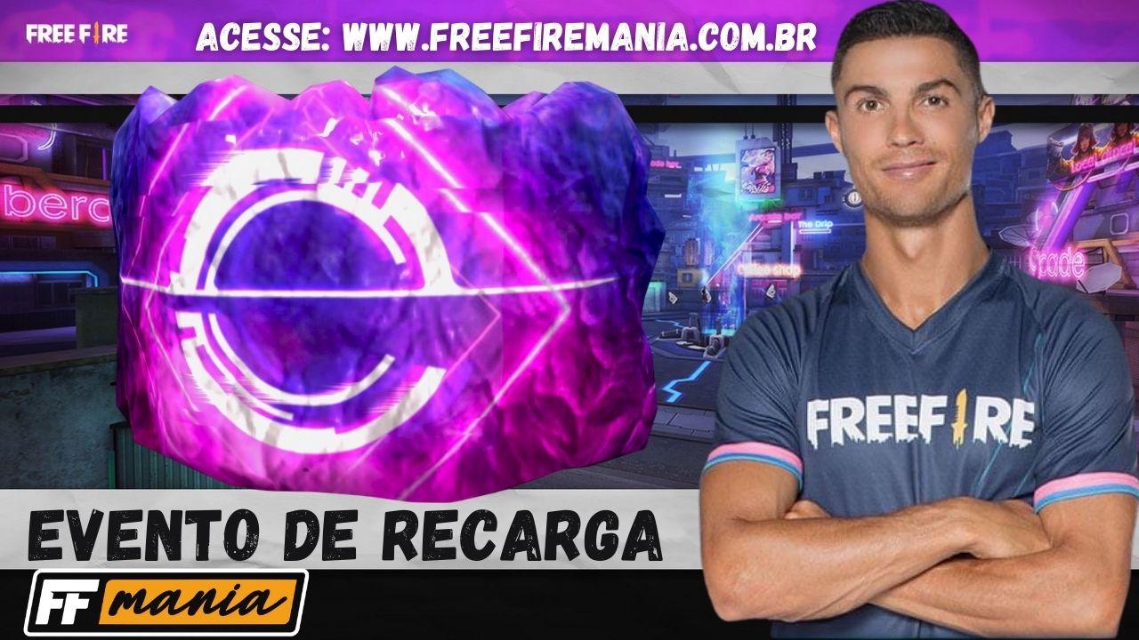 Free Fire: Evento de Recarga - Parede de Gel Embaixador Cósmico