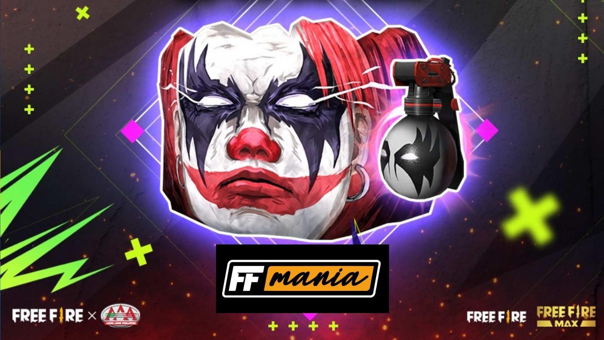 Free Fire: evento Farra de Colecionadores traz inédita Parede de Gel Palhaço Luchador