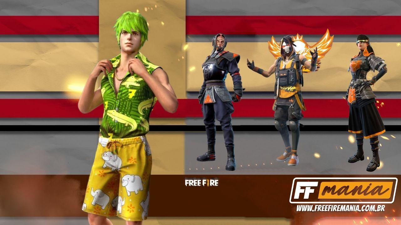 Free Fire: evento Rave de Prêmios traz inédito pacote Onda de Verão e outras skins de volta!