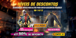 Camisa gola alta Free Fire e emote da bandeira de volta, saiba mais - Free  Fire Club