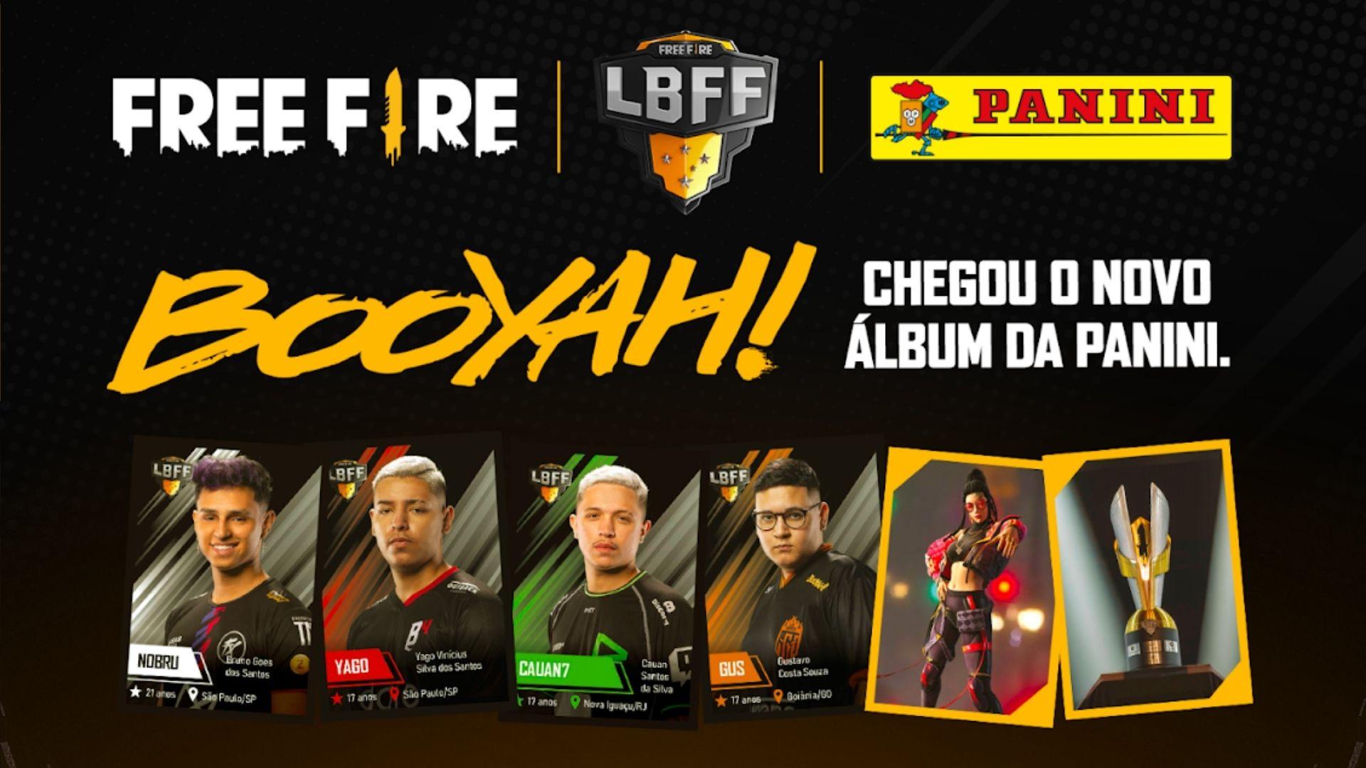 Garena e Panini lançam álbum de figurinhas do Free Fire