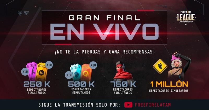 Free Fire League LATAM: Garena libera todas as recompensas da meta de visualizações