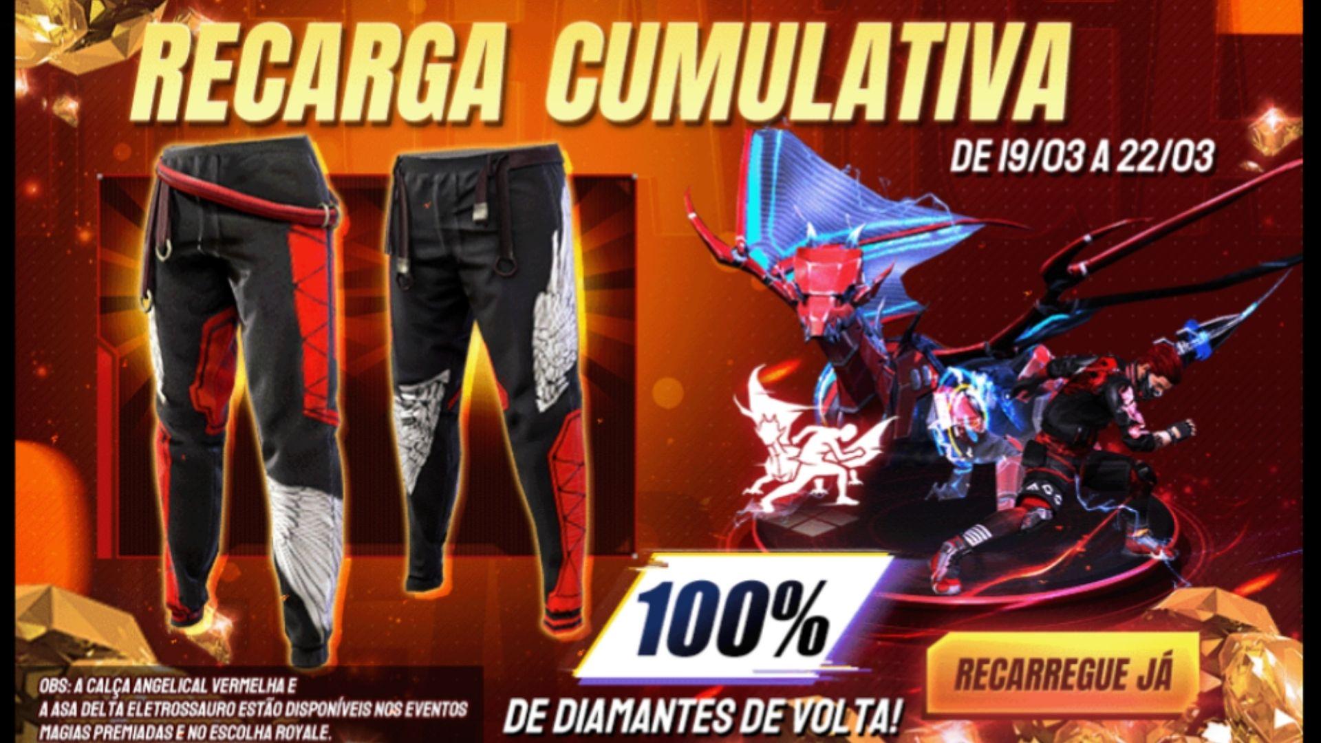 Free Fire: evento de recarga de diamantes inclui bônus de até 150%, free  fire