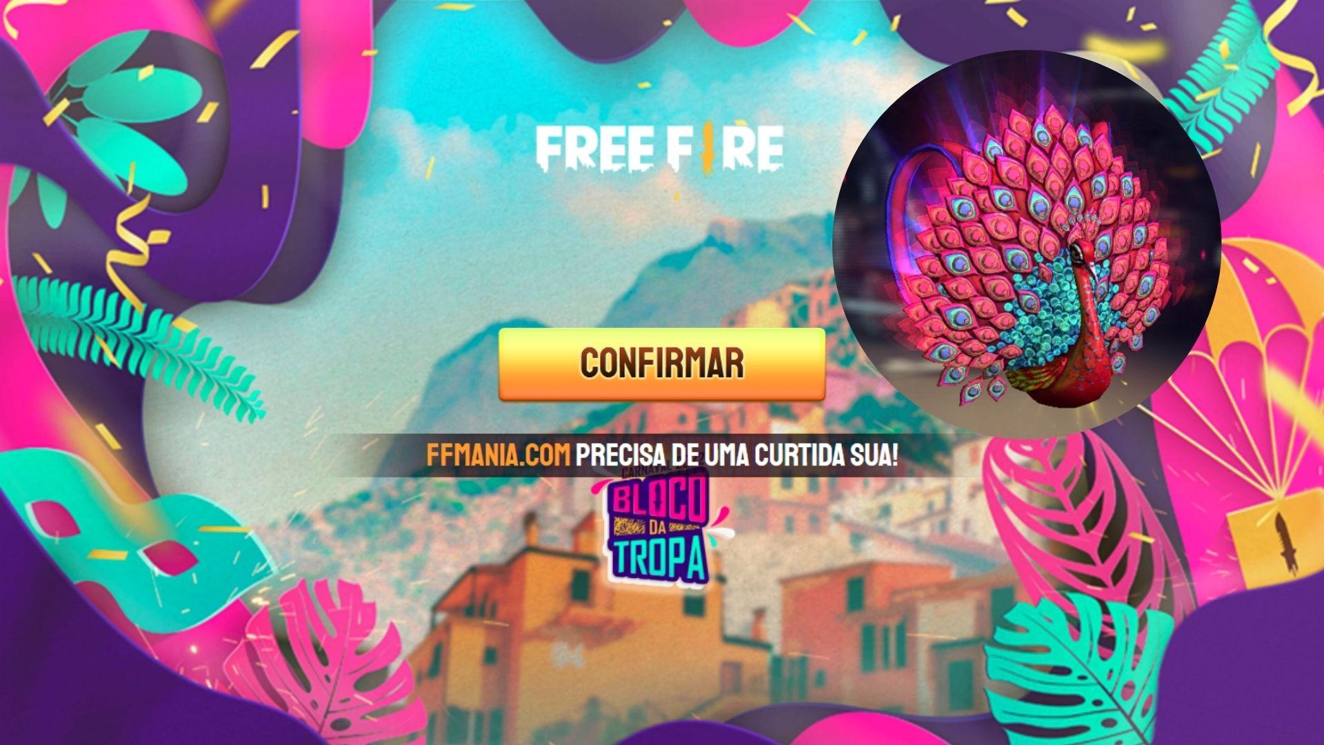 Free Fire libera mochila Protetor das Areias grátis no evento de Carnaval 2022