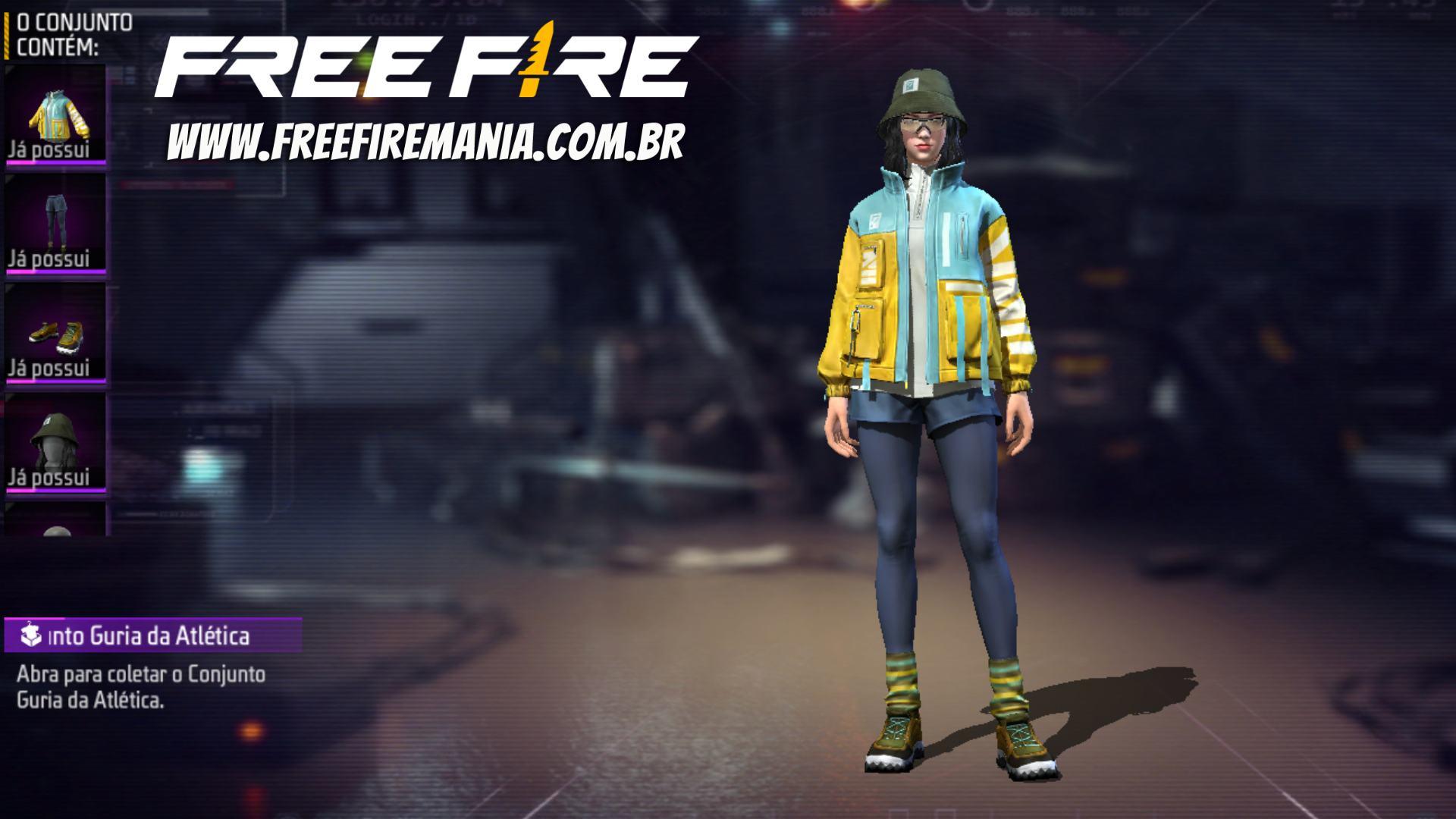 Free Fire: Loja da Loucura com conjunto Guria da Atlética retorna em dezembro (2022)