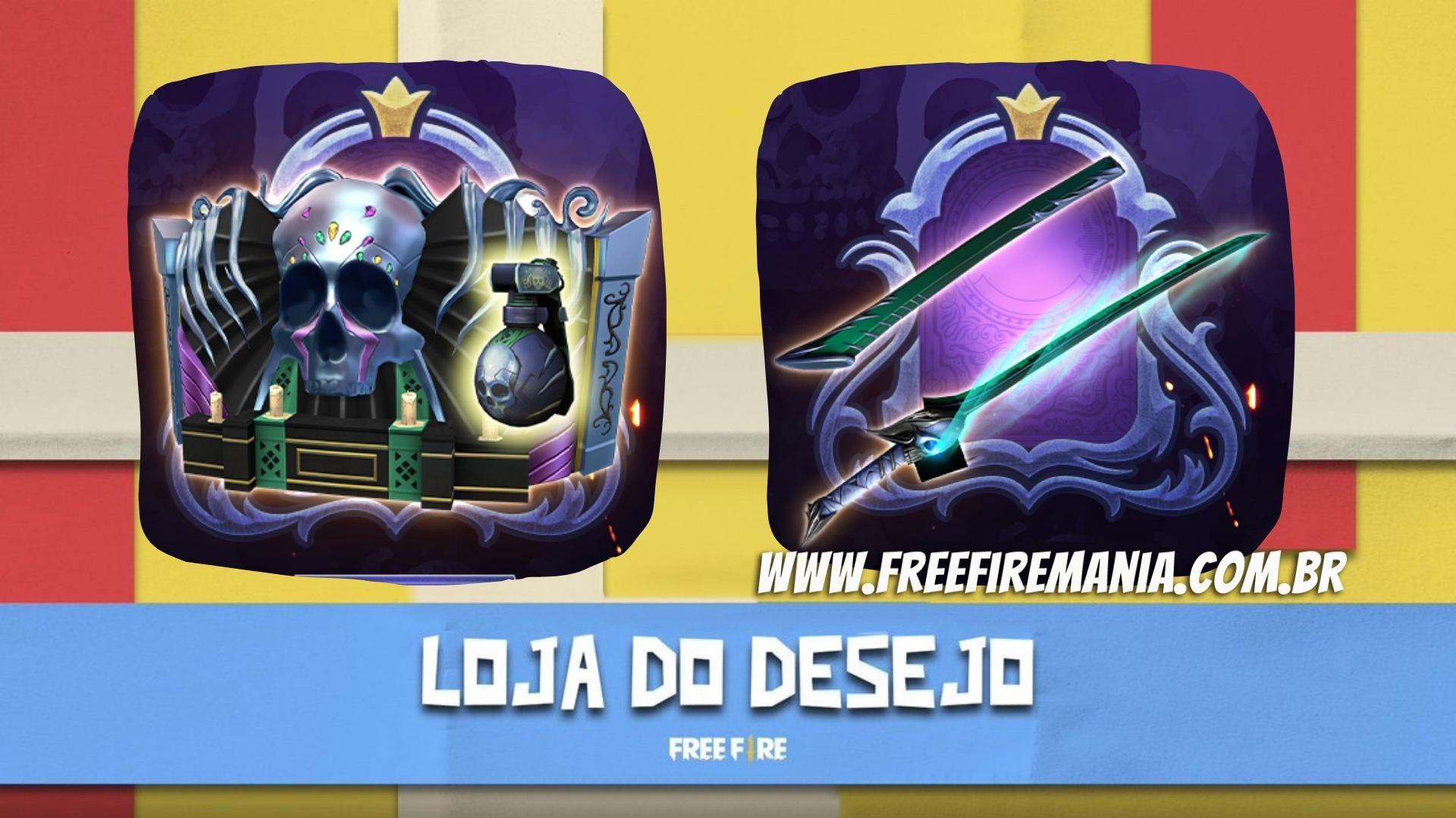 Recarga Free Fire: 1 de novembro (2022); diamantes por recompensa Foice  Caveira Guardiã