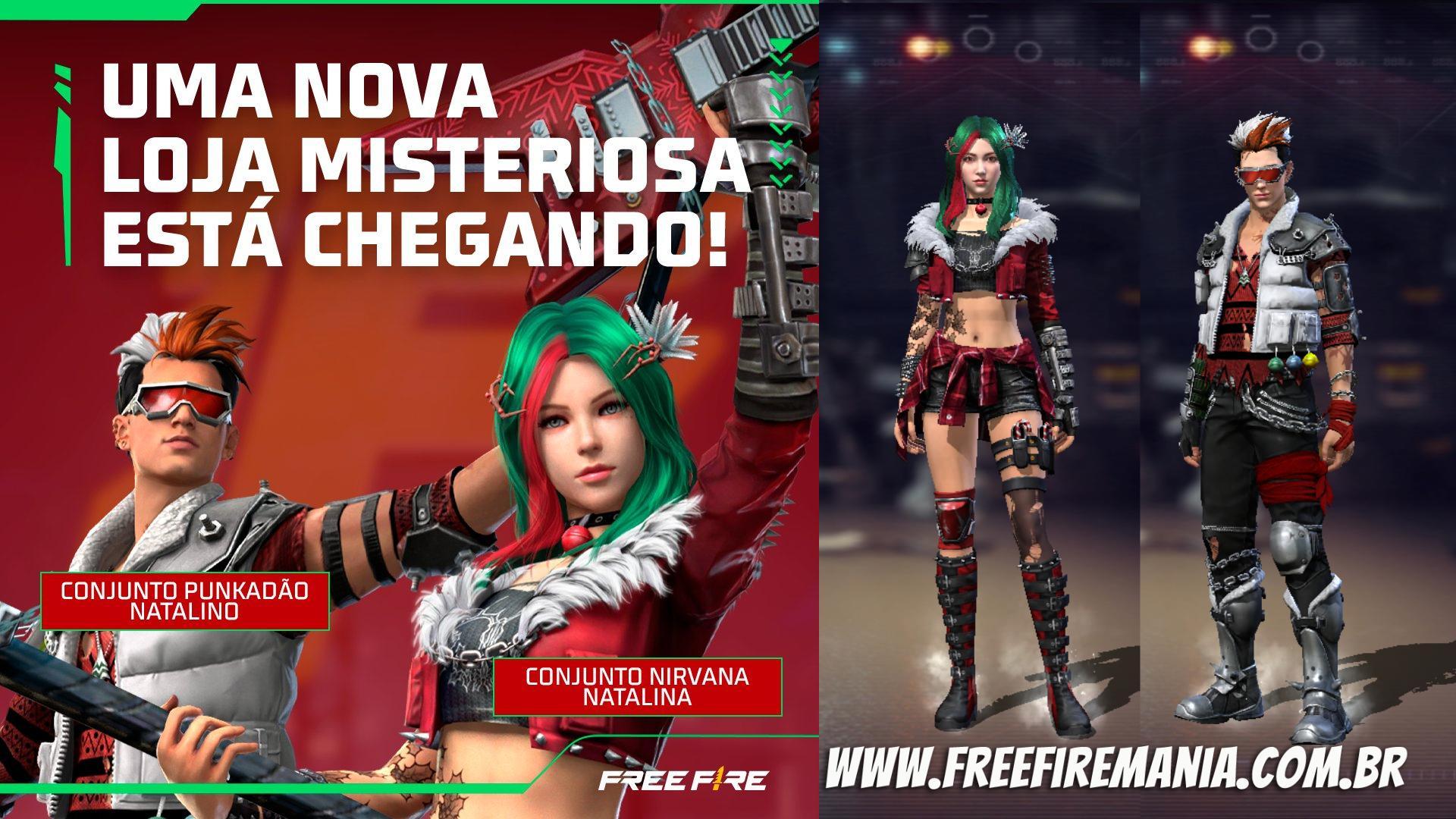 Free Fire: Loja Misteriosa de natal chega ao jogo nesta quinta (22) com skins inéditas