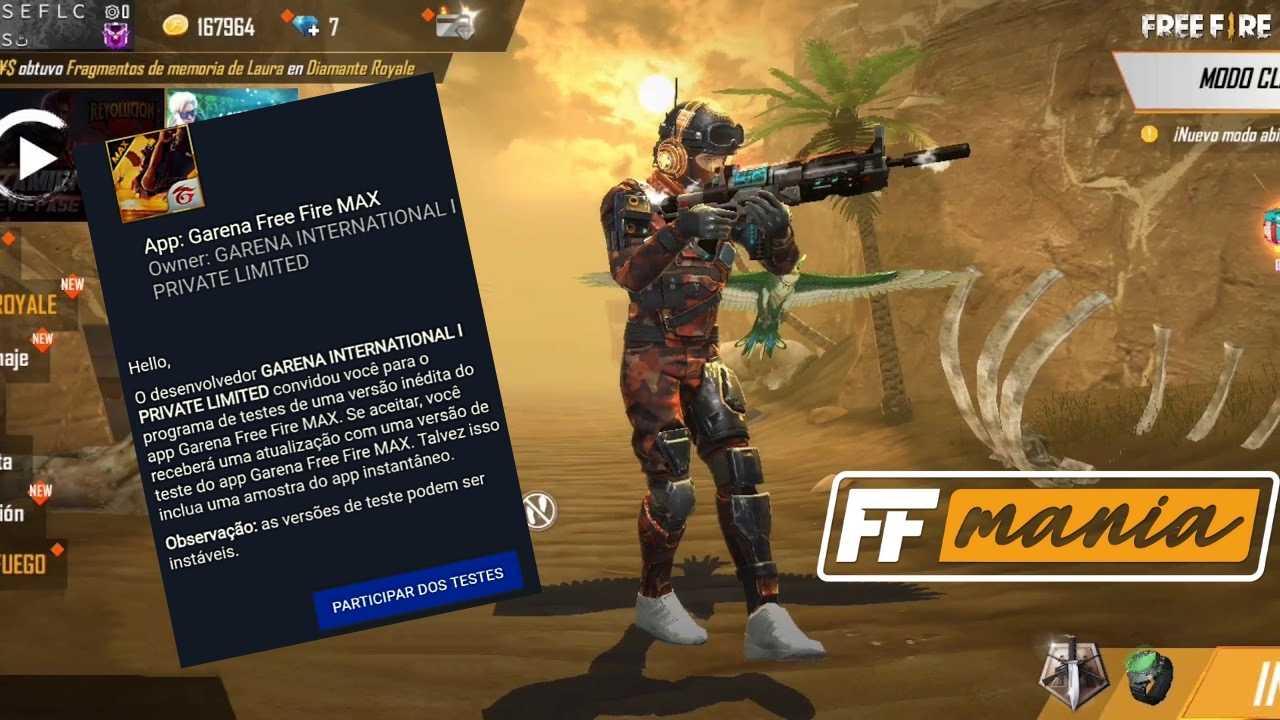 Free Fire MAX: faça agora o cadastro para testes no Brasil