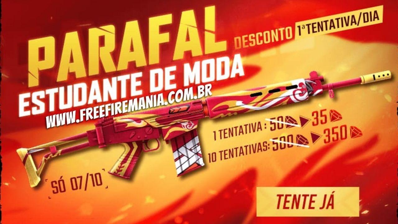 Free Fire: PARAFAL Estudante de Moda será a nova skin do Sorte Royale