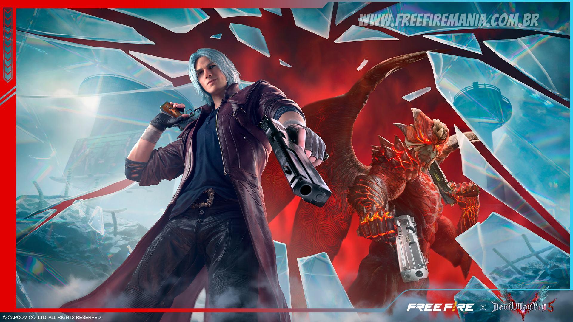 Free Fire: parceria com Devil May Cry 5™ chega ao jogo com skins do Dante e Nero