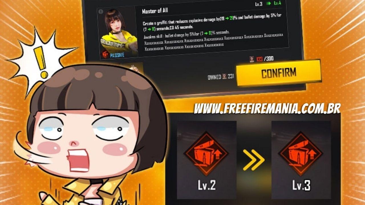 Free Fire Karakter Tidak Akan Ditingkatkan Dengan Emas Dari Pembaruan April