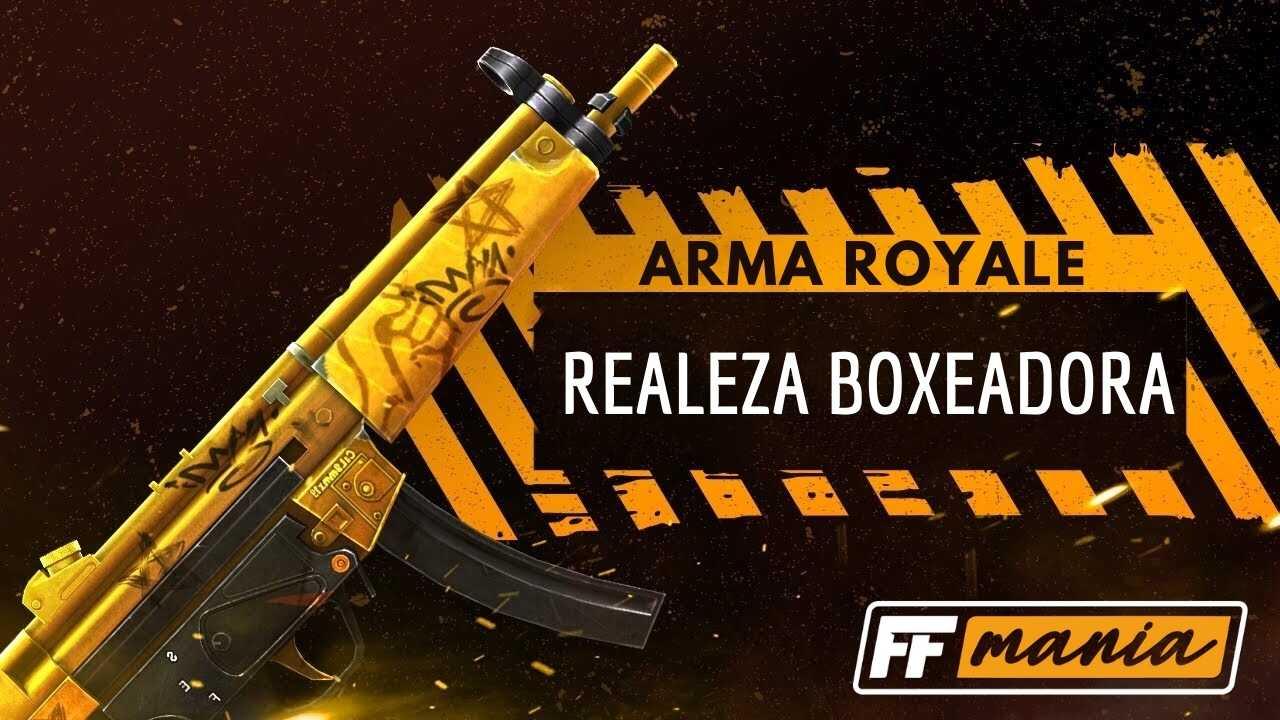 Free Fire: próximo Arma Royale traz a MP5 Realeza Boxeadora